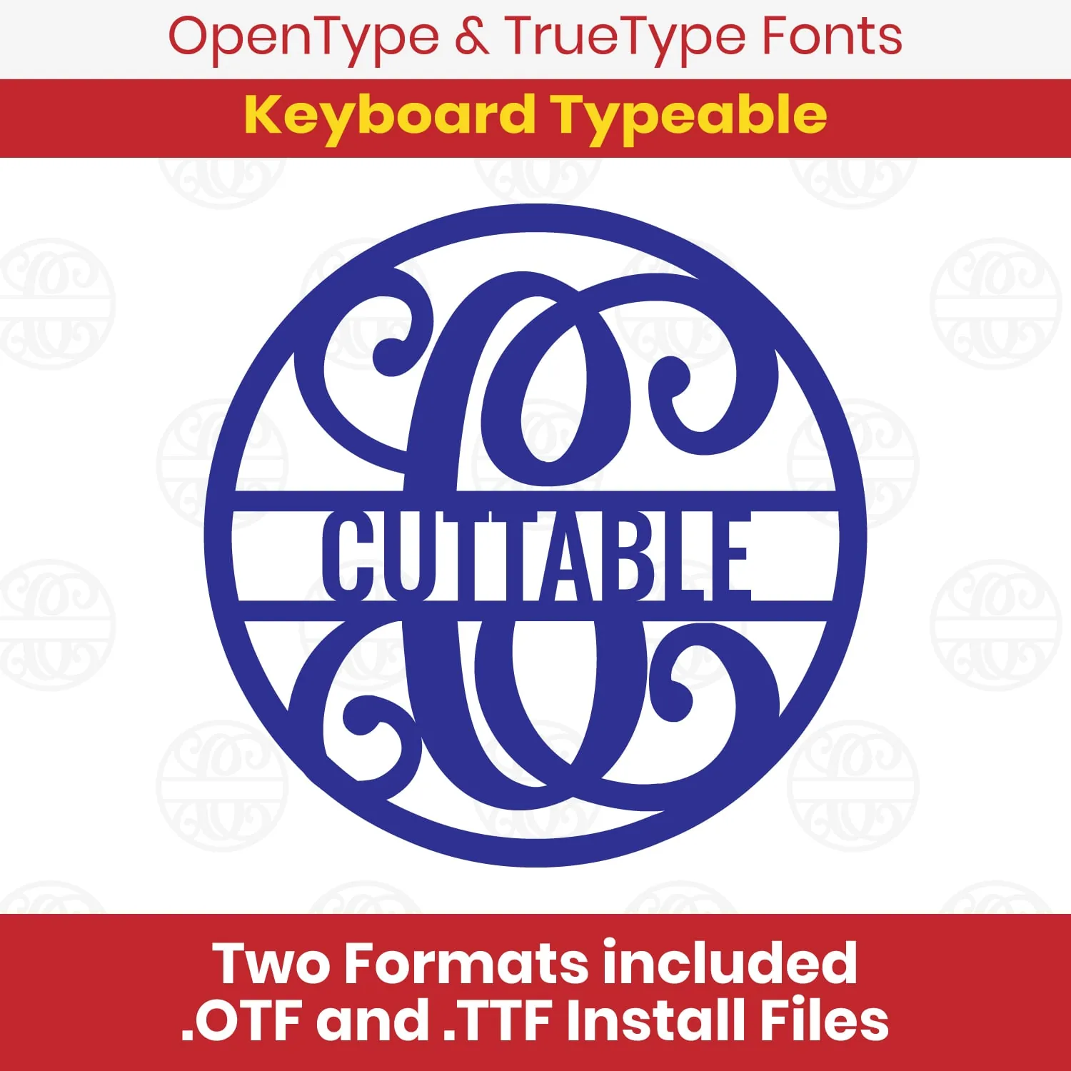 Circle Vine Split TrueType Font