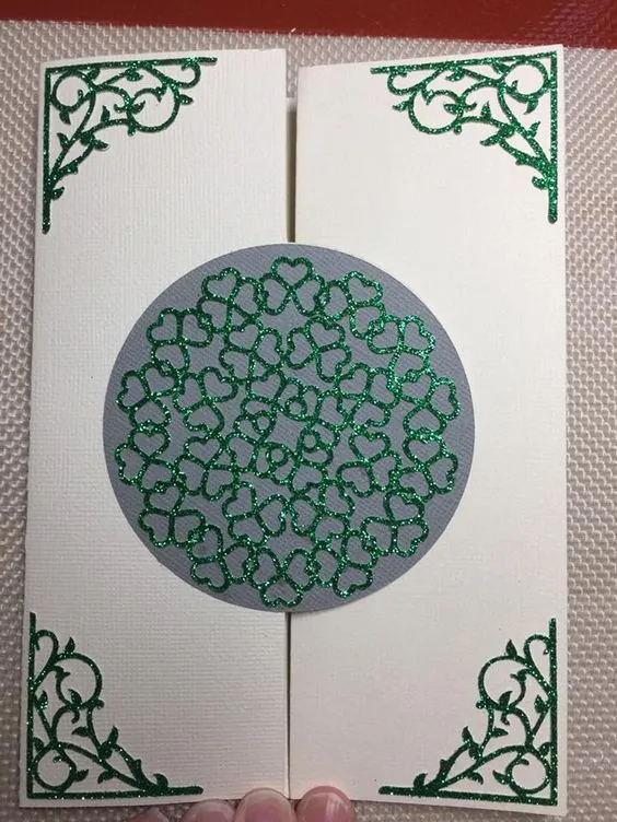 Clover Split SVG Frame Paper Card