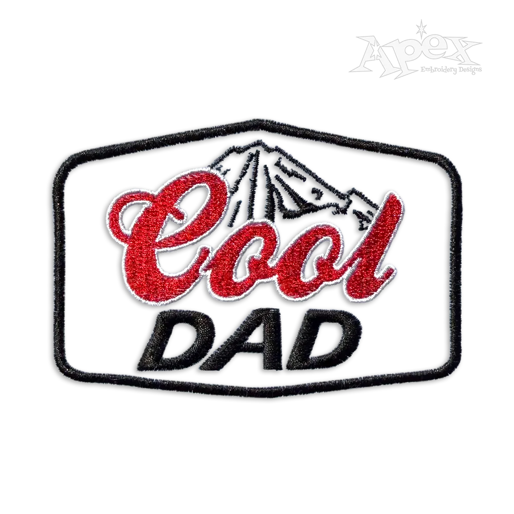 Cool Dad Beer Funny Machine Embroidery Font by Apex Letter Alphabet