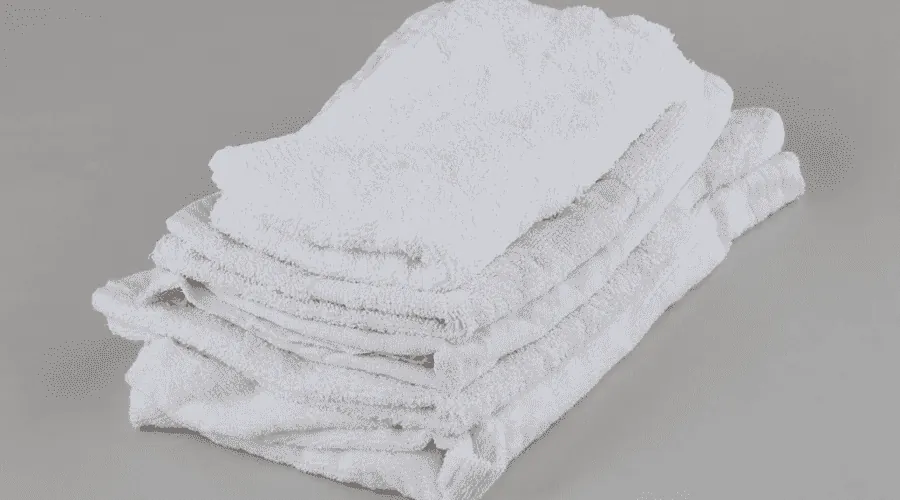 Cotton towel sample before embroidery