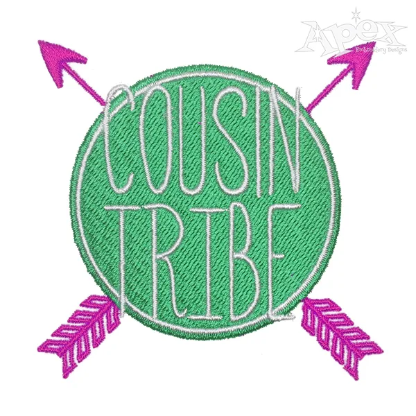 Cousin Tribe Arrows Embroidery Design