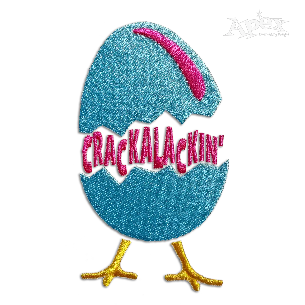 Crackalackin' Egg Machine Embroidery Designs by Apex