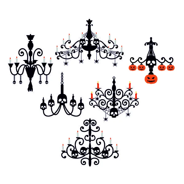 Creepy Chandelier SVG Cuttable Design