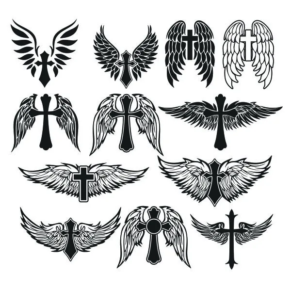 Cross Wings SVG Cuttable Design