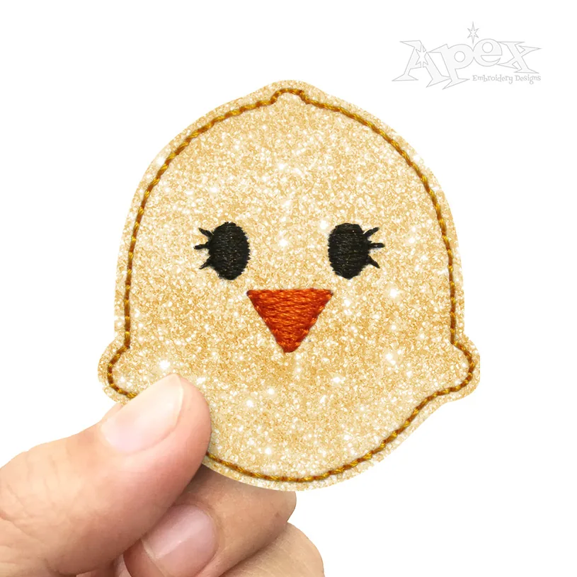 Cute Baby Chick Feltie ITH Embroidery Design
