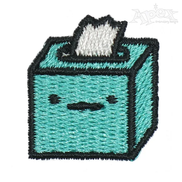 Cute Tissue Box Embroidery Design