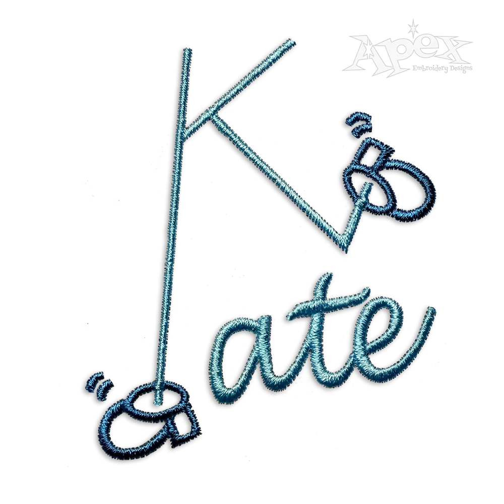 Dance Dancing Shoes Machine Embroidery Font by Apex