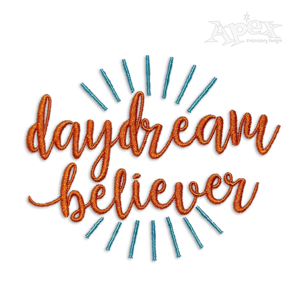 Daydream Believer Machine Embroidery Design by Apex