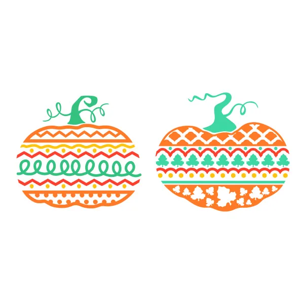 Decor Pattern Pumpkin SVG Cuttable Design