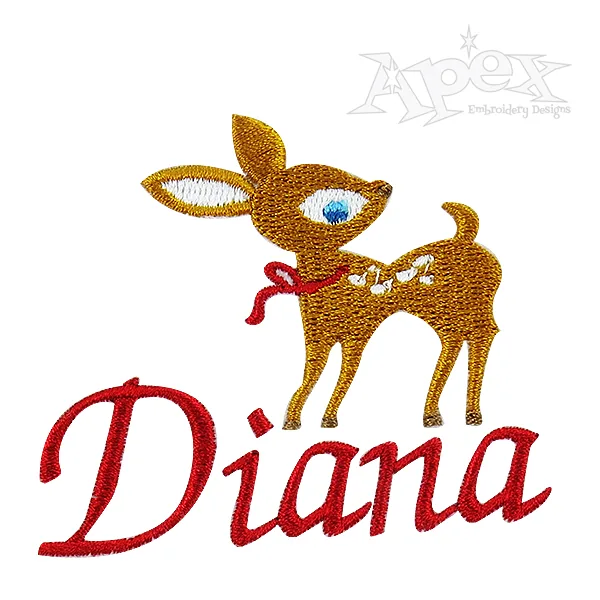 Deer Embroidery Designs Cute Baby