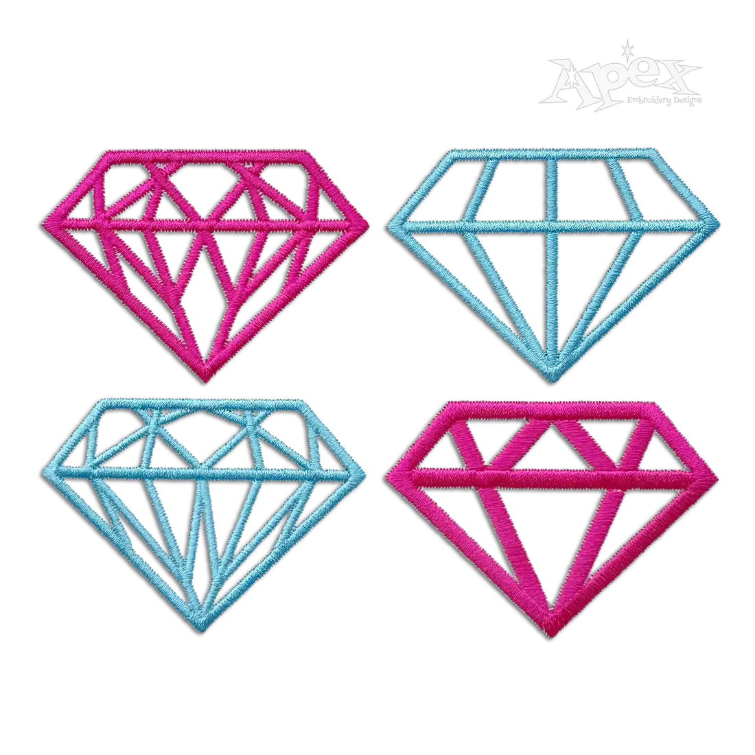 Shine Bright like a Diamond Machine Embroidery Design | Apex