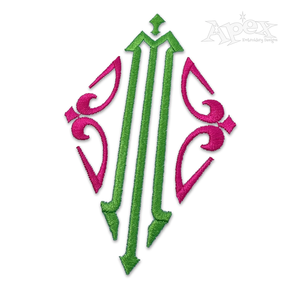 Dina Apex Monogram Embroidery Font