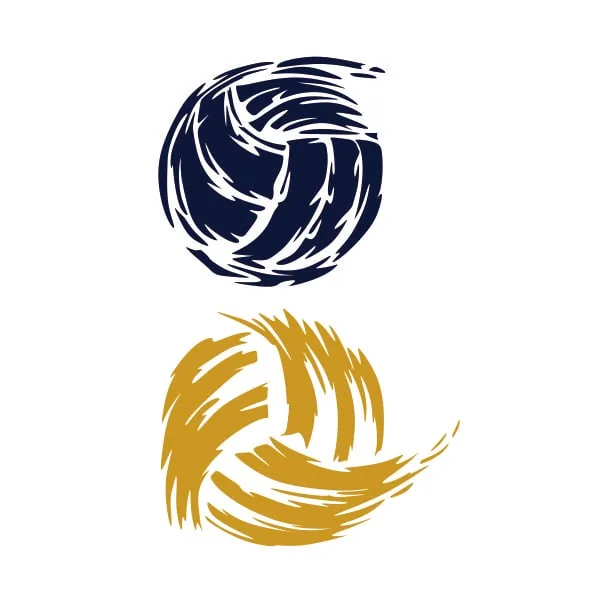 Distressed Volleyball SVG Cuttable Design