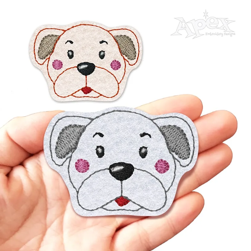 Dog Feltie ITH Embroidery Design