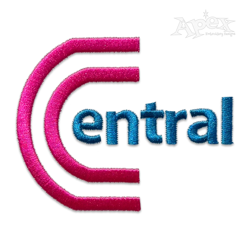 Double Satin Machine Embroidery Fonts Letters