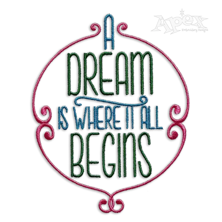 A Dream Machine Embroidery Design - Apex