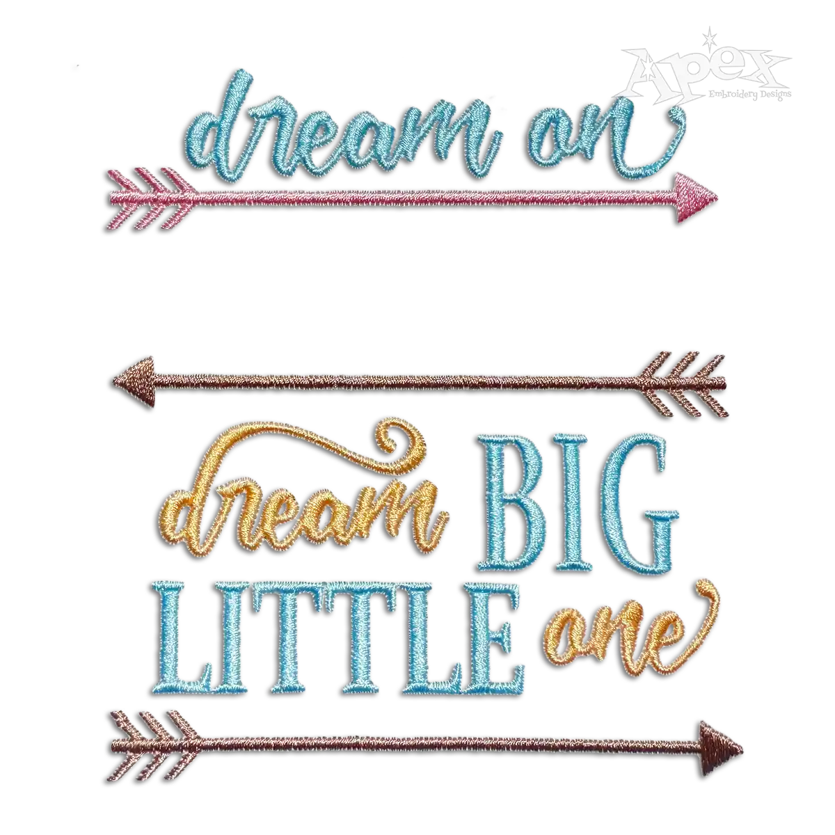 Dream Big Little One - Dream On Newborn Baby Machine Embroidery Designs