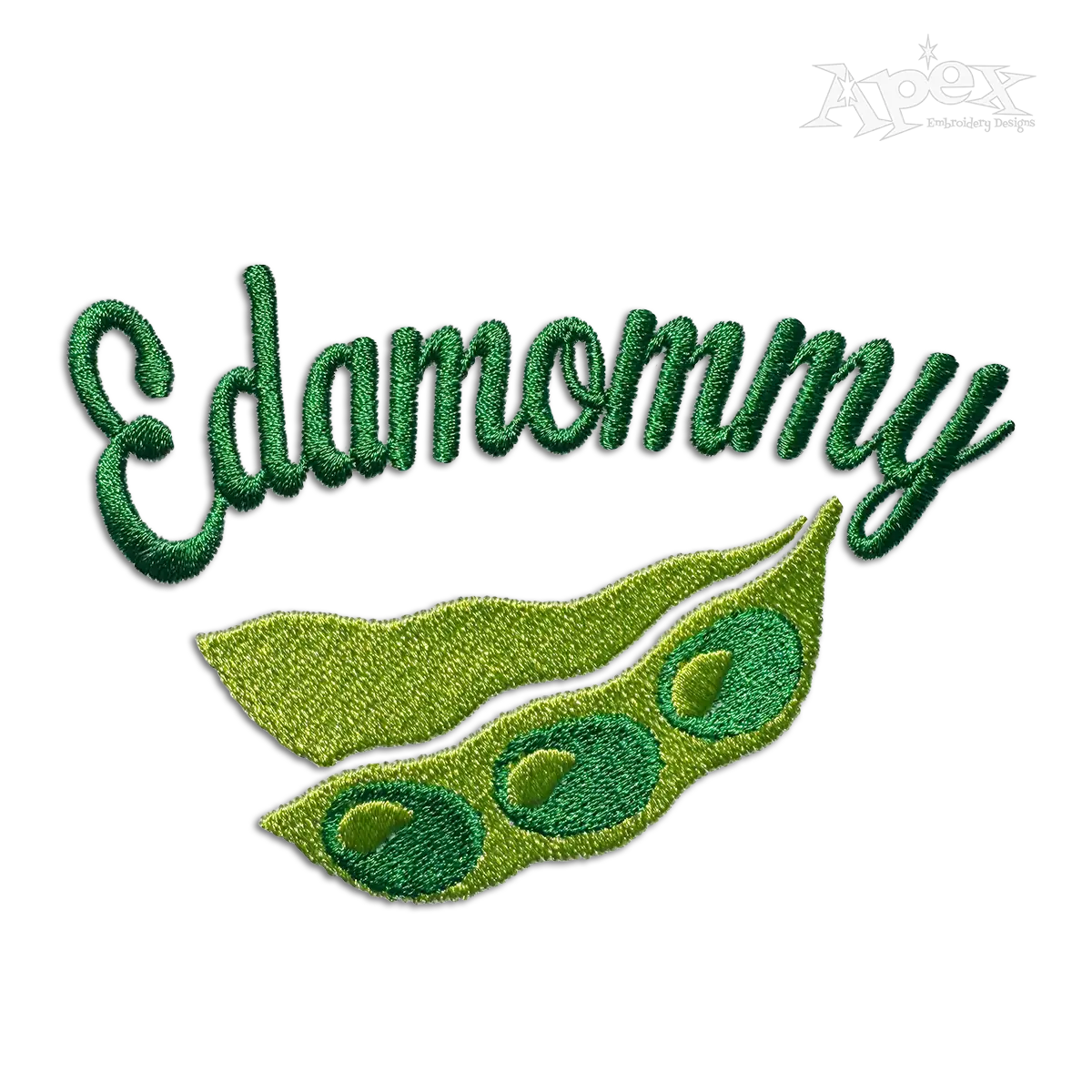 Edamommy Edamame Mommy Beans Machine Embroidery Design