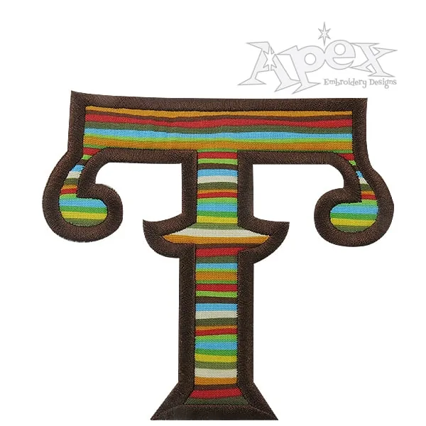 El Paso Applique Embroidery Font