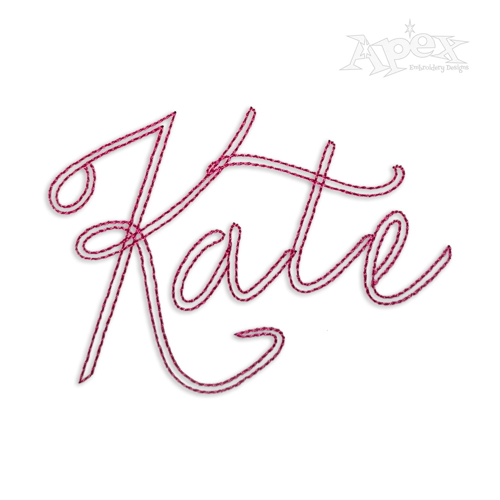 Emily Machine Embroidery Font Letter Alphabet by Apex