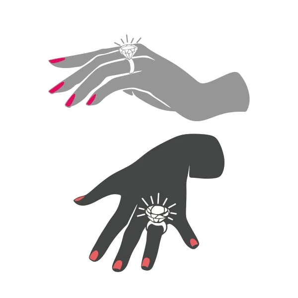 Engagement Ring SVG Cuttable Design