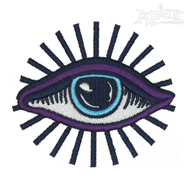 Evil Eye Embroidery Design