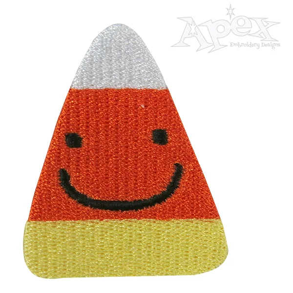 Fall Halloween Candy Corn Embroidery Design