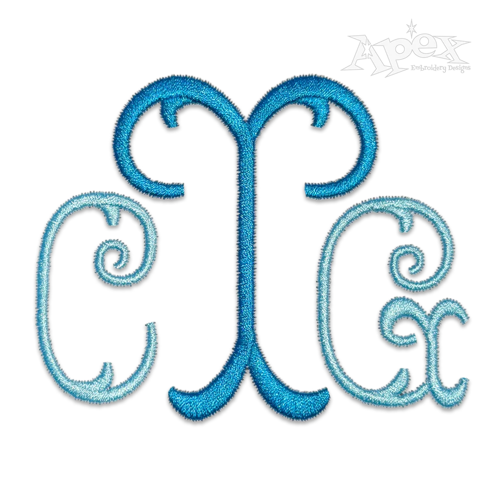 Fancy Fishtail Embroidery Font