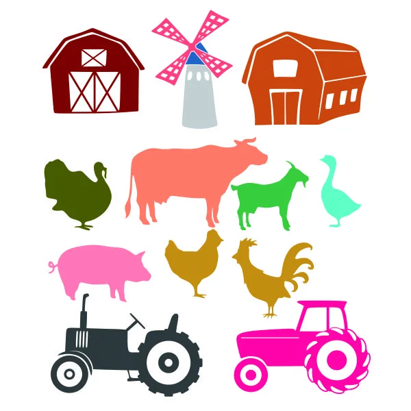 Farm Pack SVG Cuttable Design