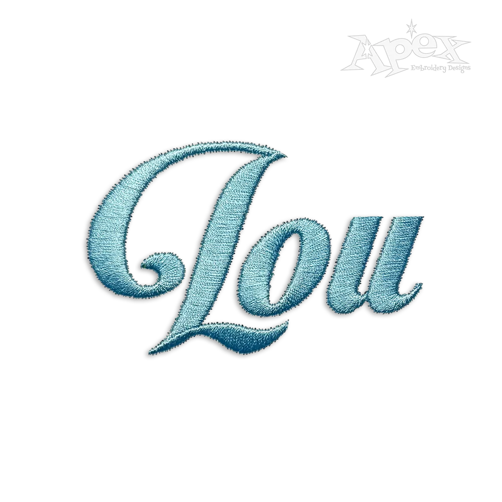 Ferris Machine Embroidery Font by Apex Design Letters