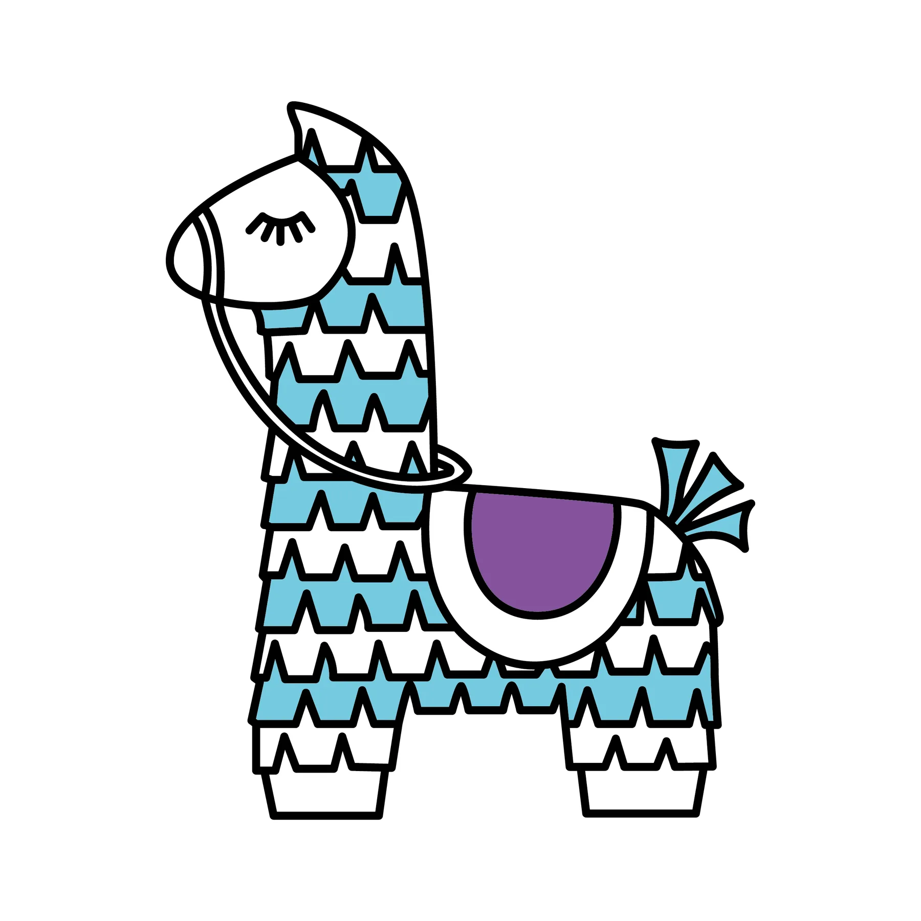 Fiesta Llama SVG Cuttable Design