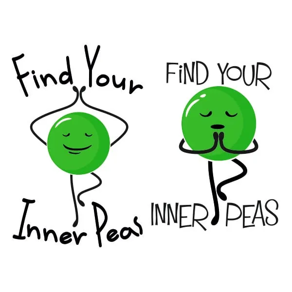 Find Your Inner Peas SVG Cuttable Design