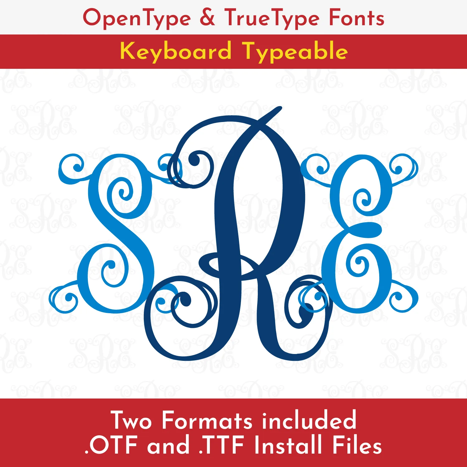Fiona Interlocking TrueType Font