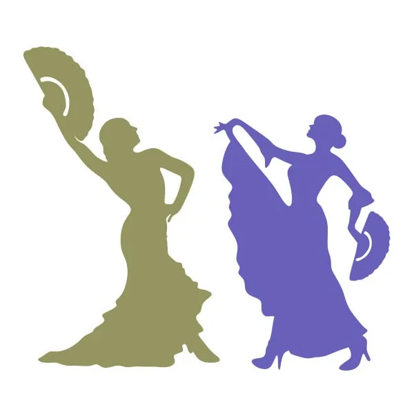 Flamenco Dancer Lady SVG Cuttable Design