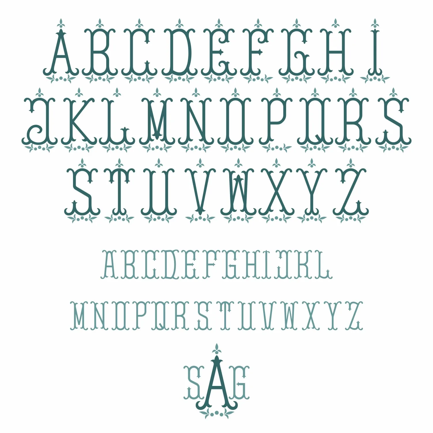 Fleur de Lys TrueType Installable Opentype Font Keyboard Typable All