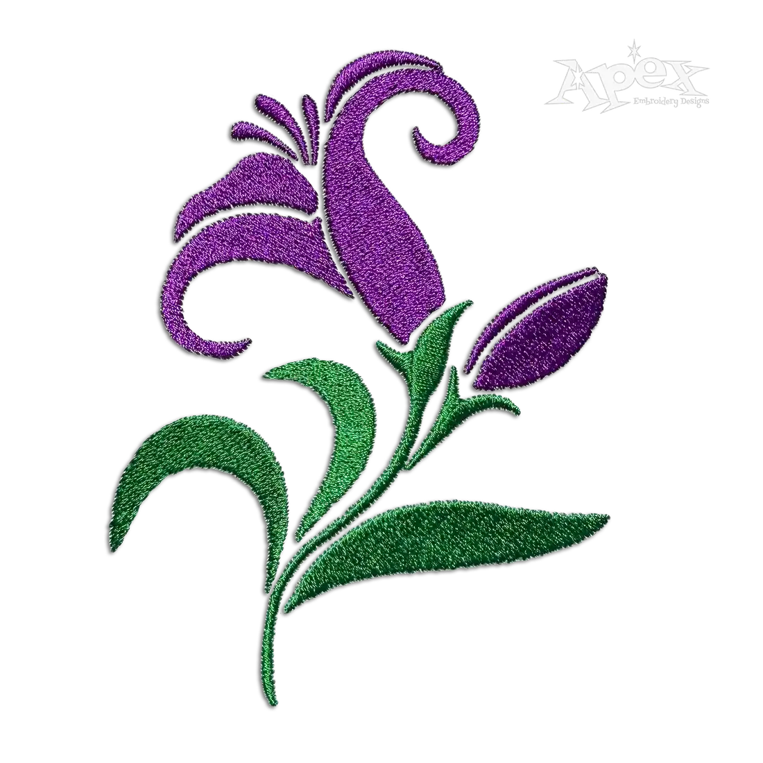Tulip Turkish Flower Machine Embroidery Design - Apex Digitizing
