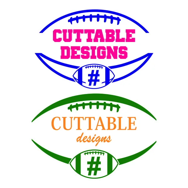 Football Frames SVG Cuttable Design