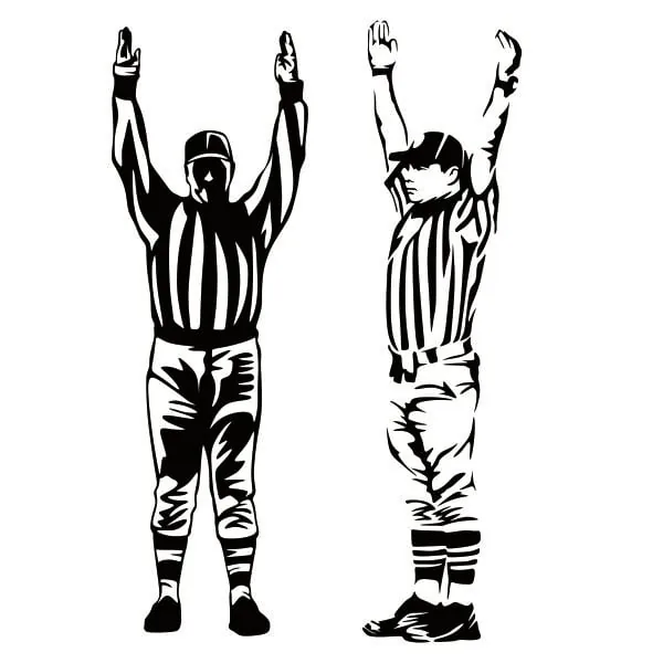 Football Touchdown Referee SVG Cuttable Design