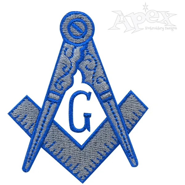 Free Freemason Masonic Embroidery Design