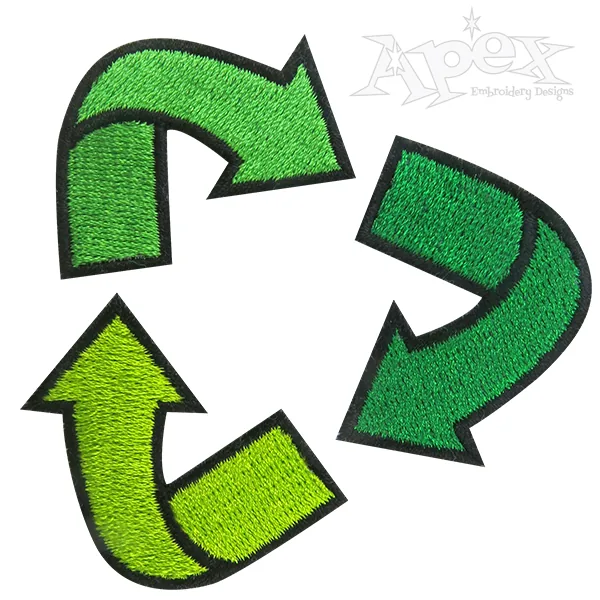 Free Recycle Embroidery Design