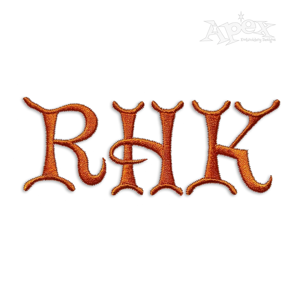 Frog Machine Embroidery Font by Apex Designs