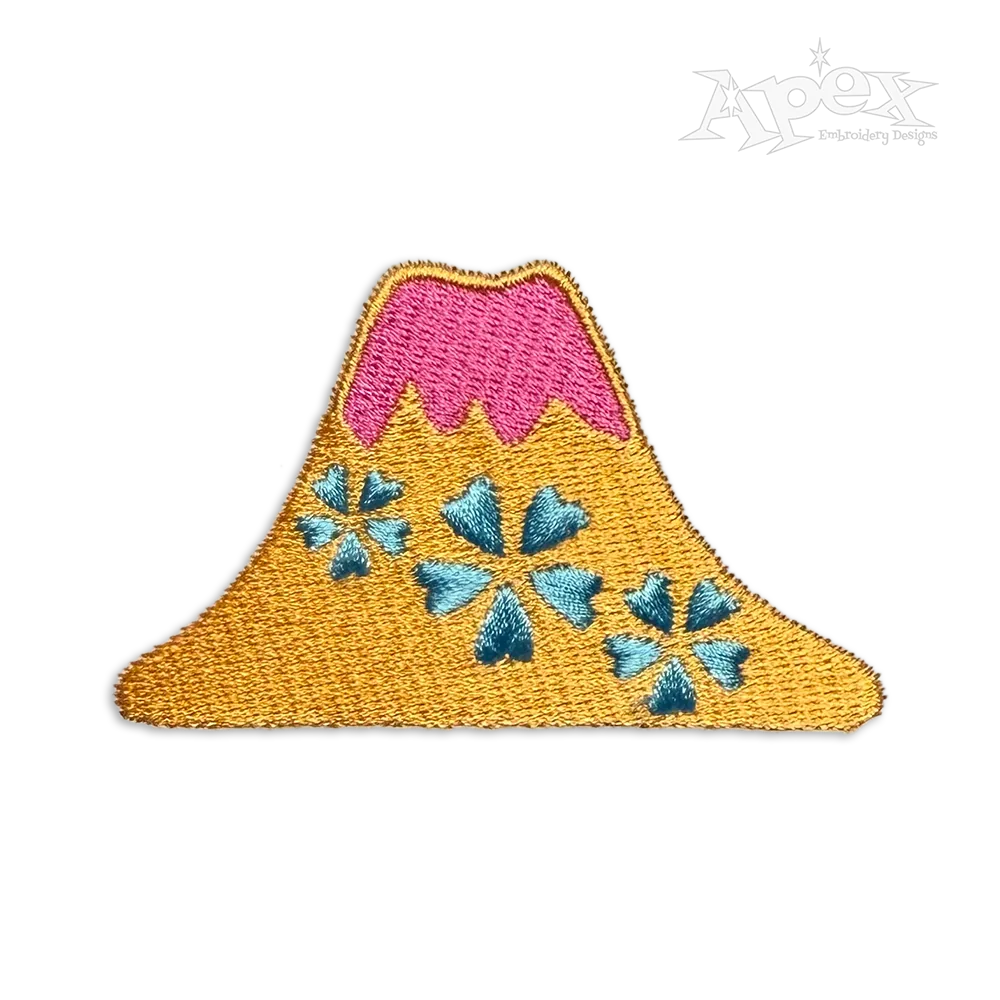 Mt. Fuji Mount Japan Machine Embroidery Design by Apex