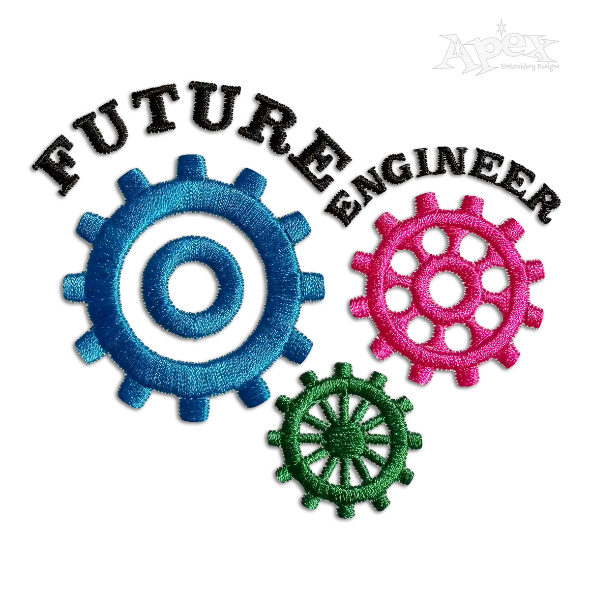 Future Engineer Machine Embroidery Design - Apex