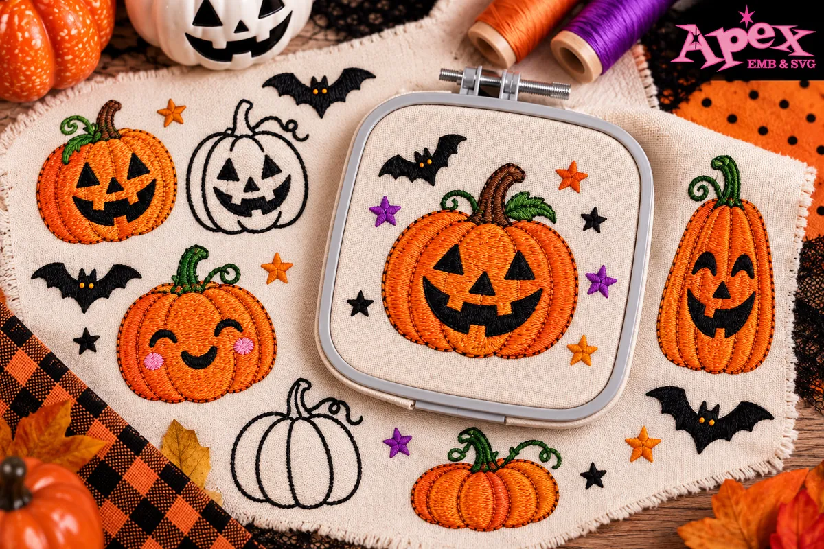 Halloween Embroidery Project Ideas for 4x4 Hoops