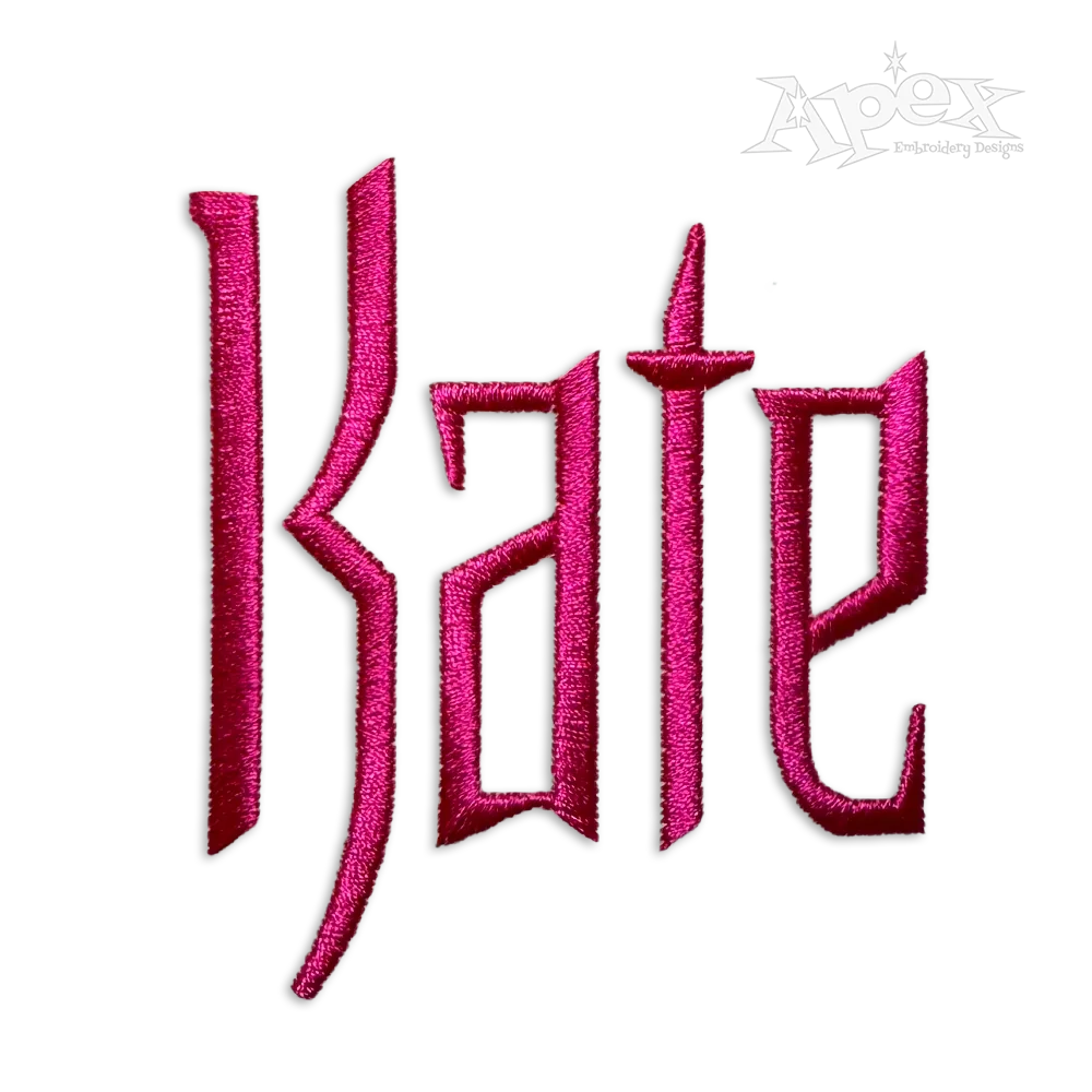 Batman Bat Theme Machine Embroidery Font by Apex