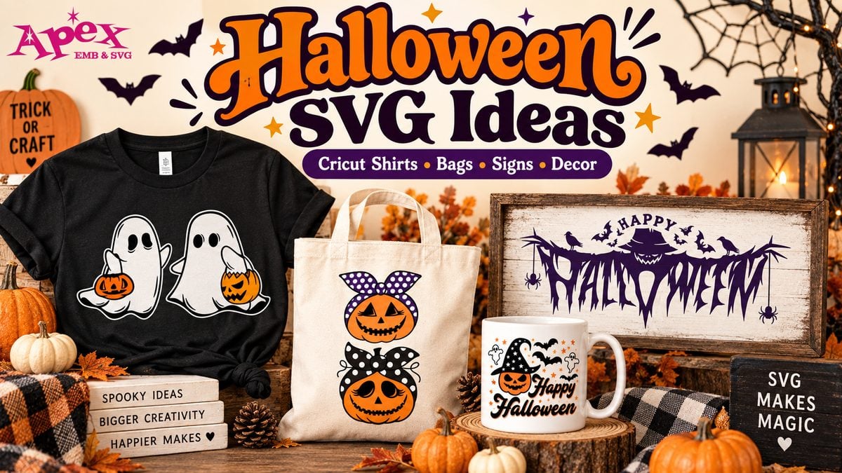 Halloween SVG ideas for Cricut shirts, bags, signs and decor