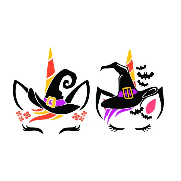 Witch Unicorn SVG Cuttable Design