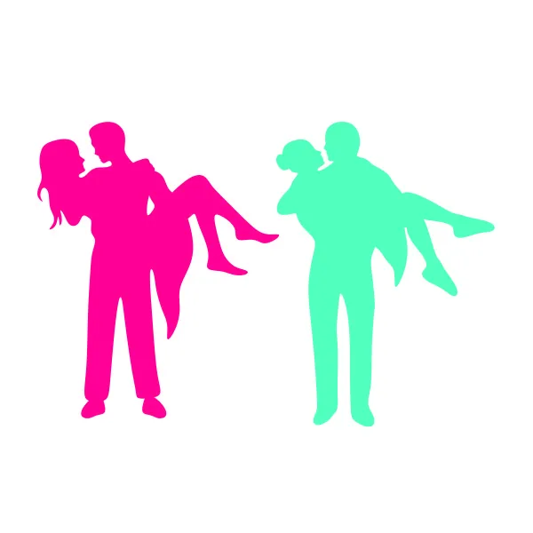 Happ Couple SVG Cuttable Design