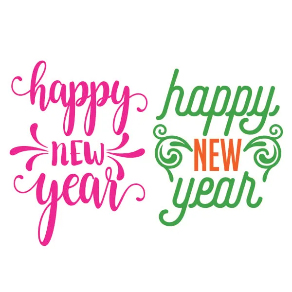 Happy New Year SVG Cuttable Design