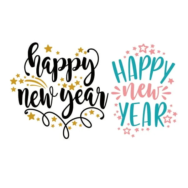 Happy New Year SVG Cuttable Design